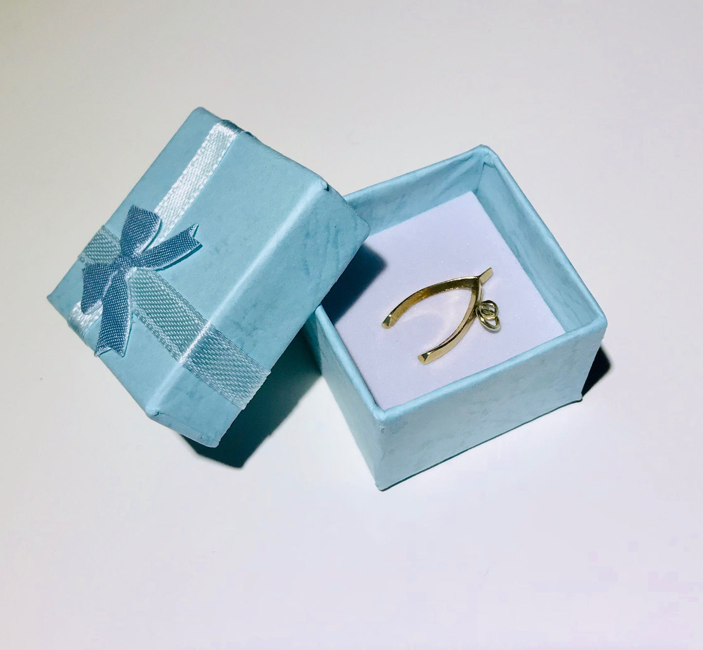 14K Solid Yellow Gold Tiny Elephant Charm optional 14K Gold Cable Link Chain