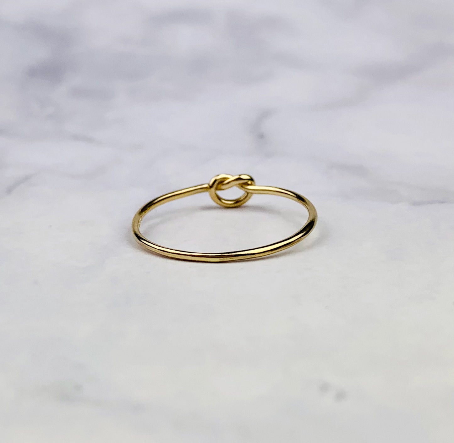 Gold Filled Single Knot / Celtic Lover's Knot Stackable Ring 0.97mm