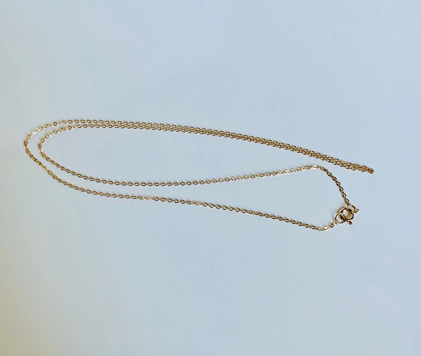 14K Solid Yellow Gold Hamsa Hand Charm with CZ / Necklace *optional 14K Gold Cable Link Chain 16" or 18"