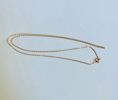 14K Solid Yellow Gold Hamsa Hand Charm with CZ / Necklace *optional 14K Gold Cable Link Chain 16" or 18"