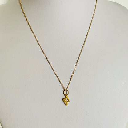 Vintage 18K Gold Plated Iron Pendant / Charm